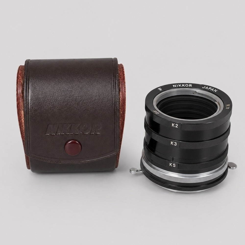 Vintage Nikon Nikkor K1 Extension Tube Ring Macro Adapter Japan‎ w/ Case